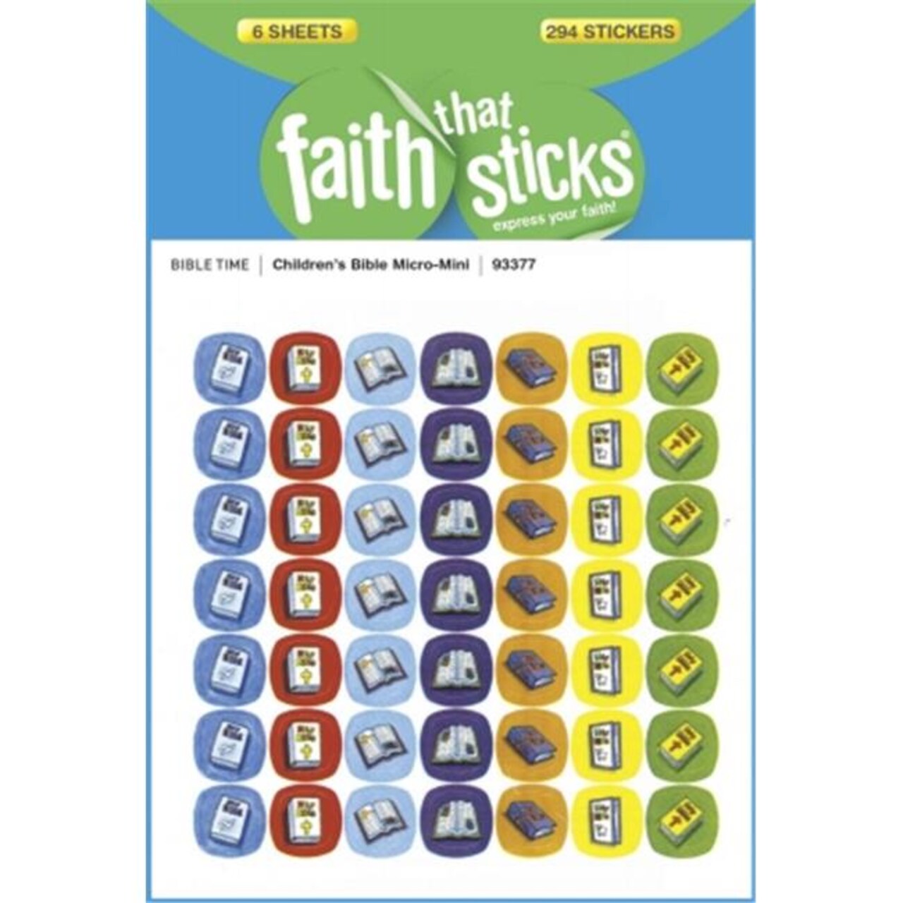 Tyndale House Publishers 10147X Sticker-Childrens Bible Micro-Mini - Faith That Sticks